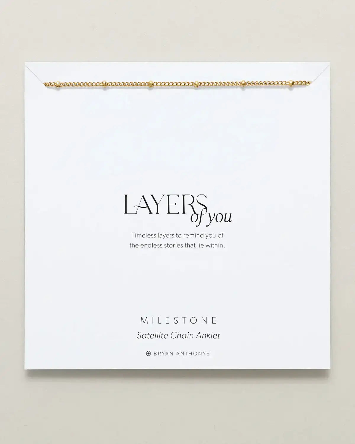 Milestone Satellite Chain Anklet