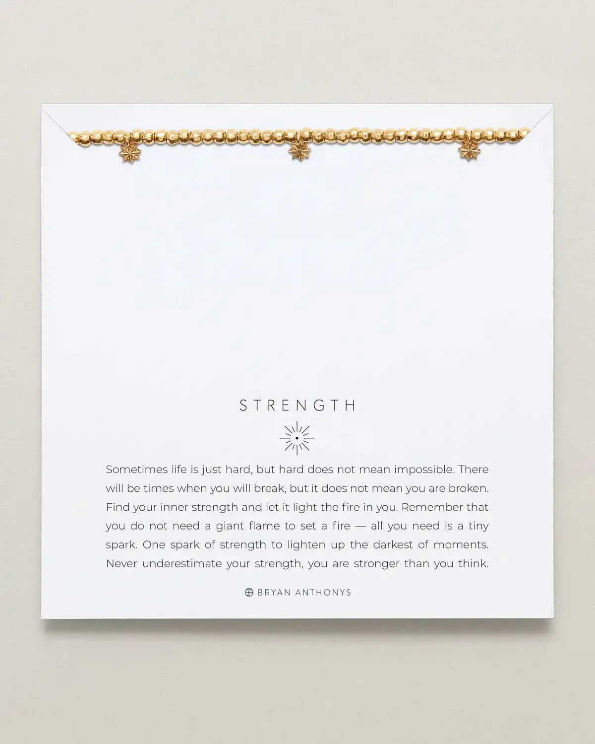 Strength Beaded Icon Bracelet