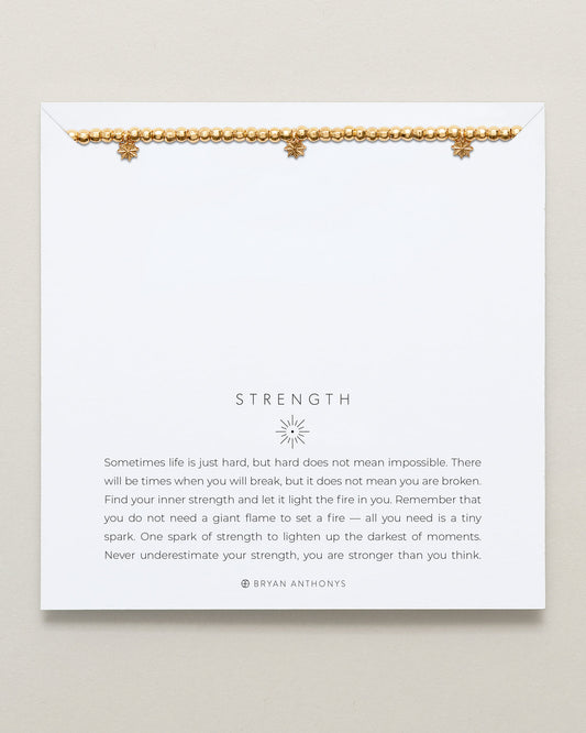 Strength Beaded Icon Bracelet