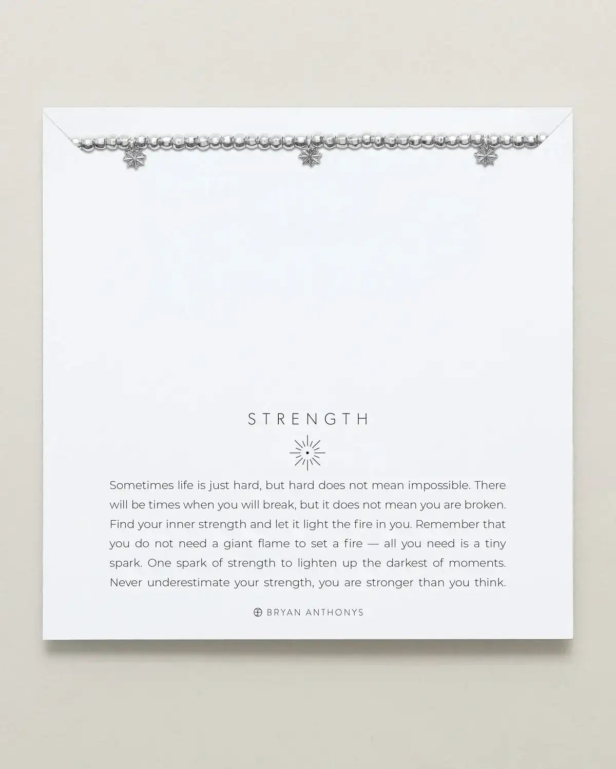 Strength Beaded Icon Bracelet