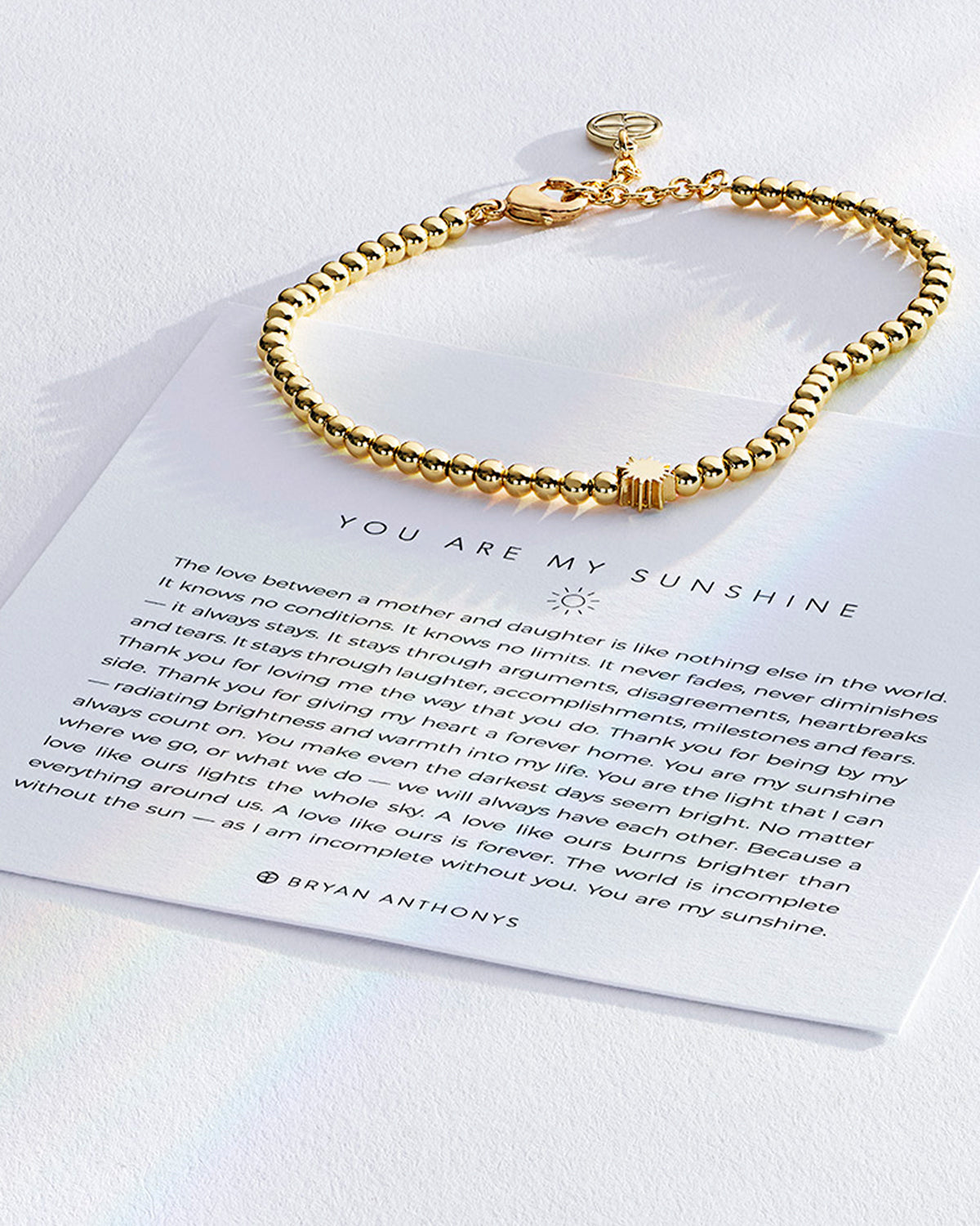 You Are My Sunshine Beaded Icon Bracelet