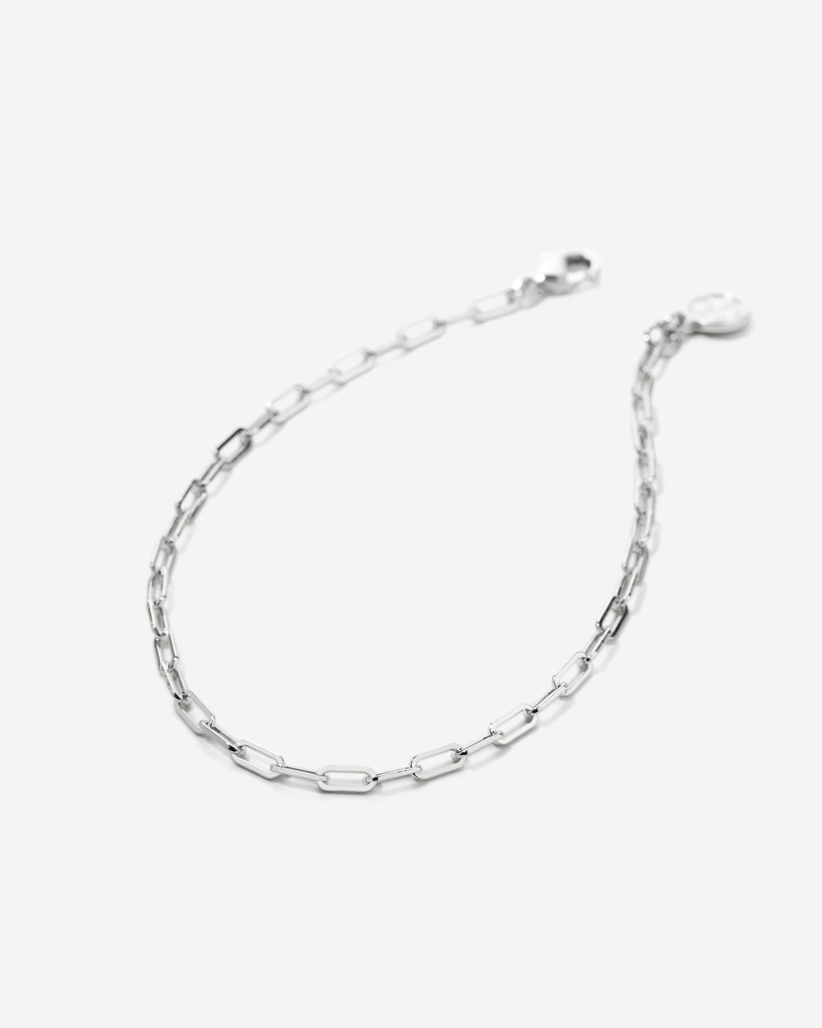 Connected Delicate Paperclip Chain Bracelet