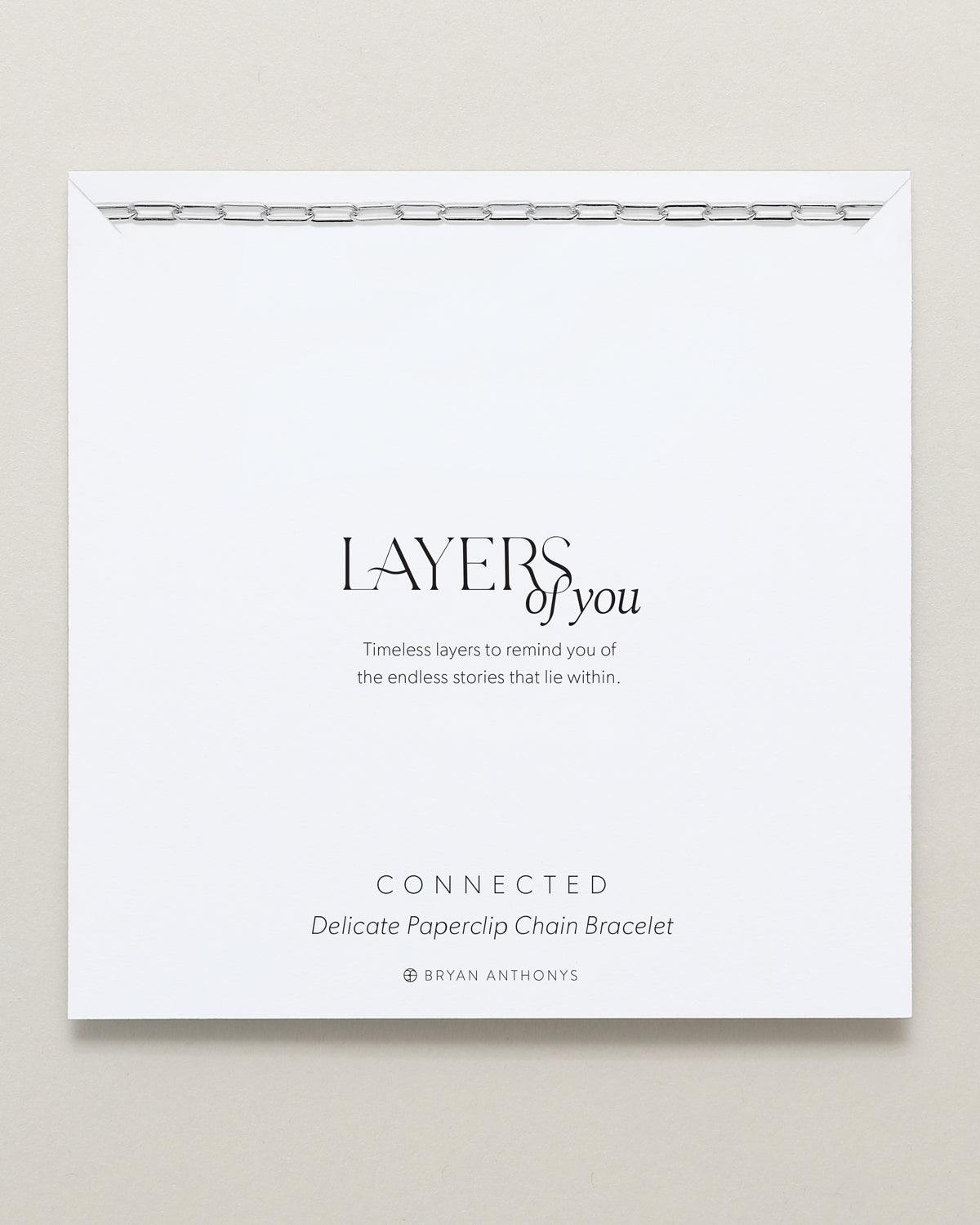 Connected Delicate Paperclip Chain Bracelet