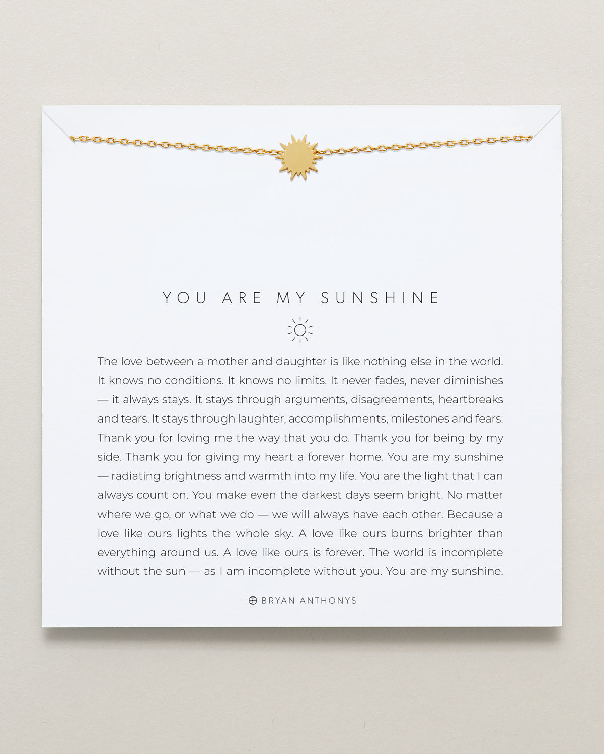 You Are My Sunshine Icon Necklace