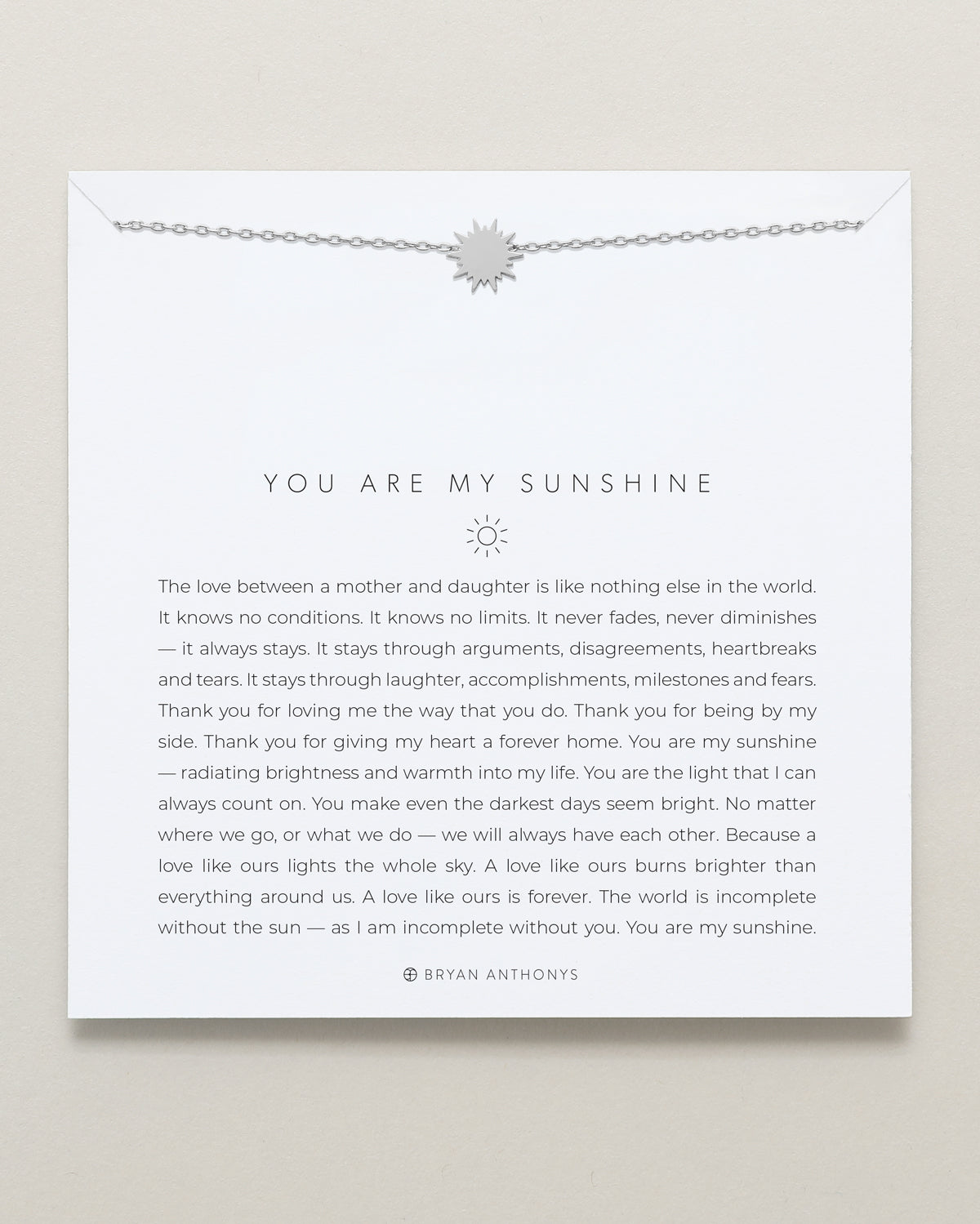 You Are My Sunshine Icon Necklace