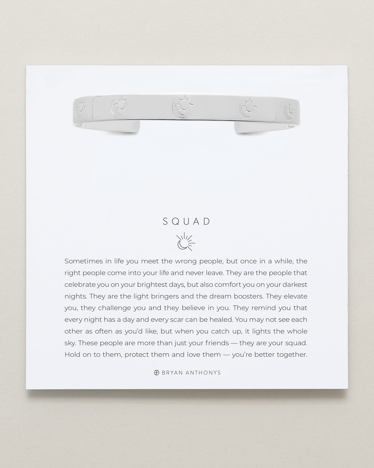 Squad Engraved Cuff