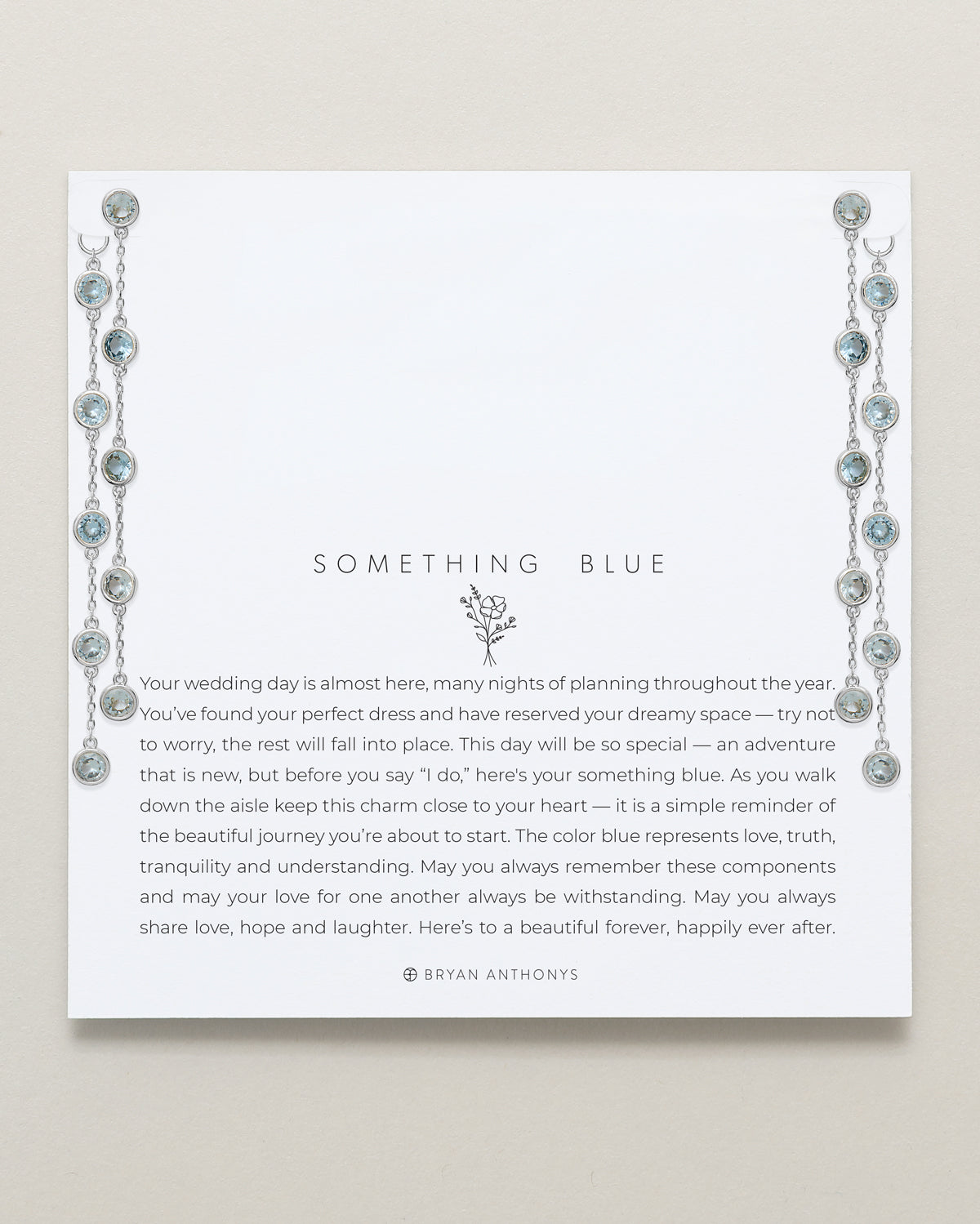 Something Blue Chandelier Earrings