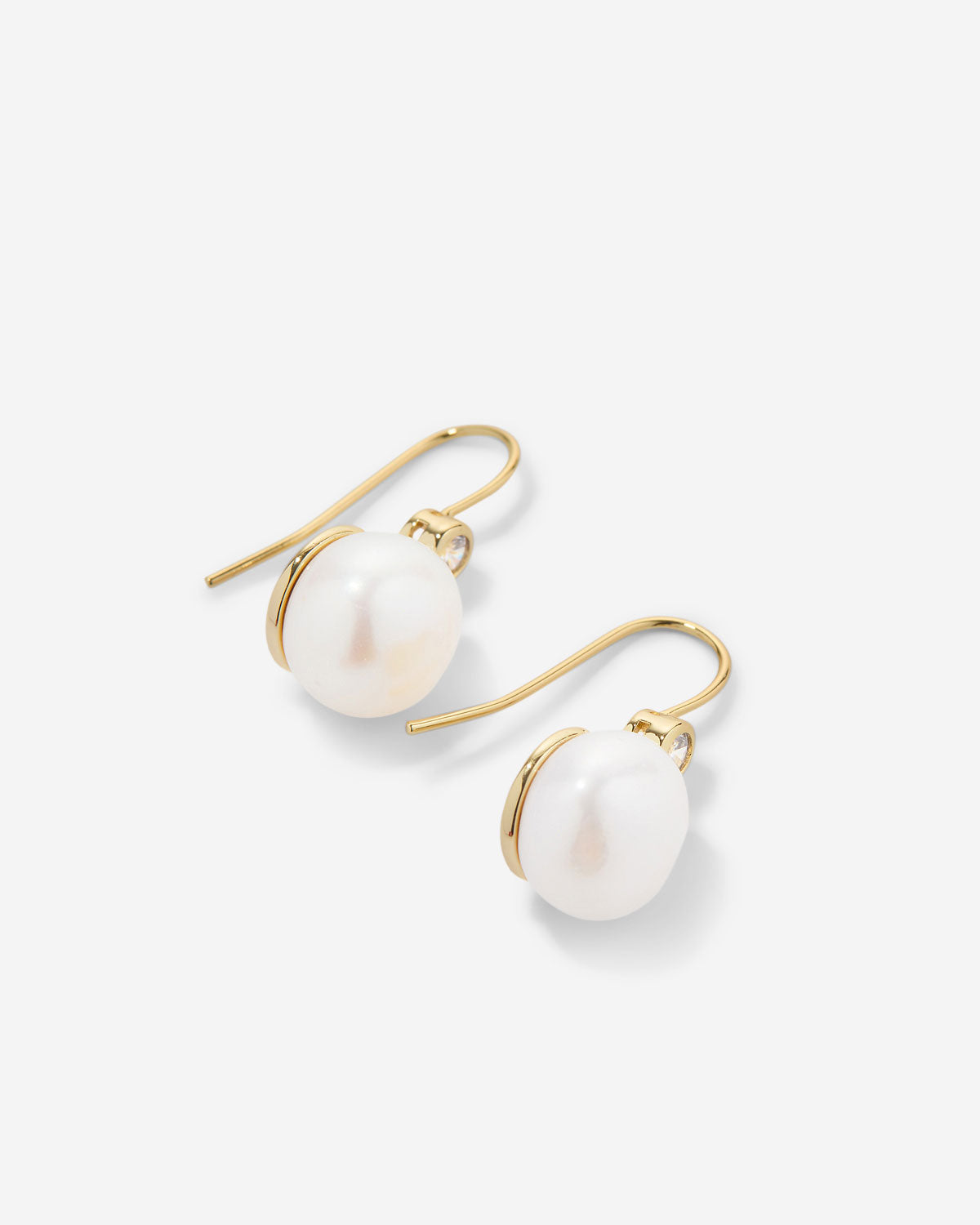 By My Side Pearl Drop Earrings