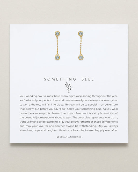 Something Blue Drop Earrings