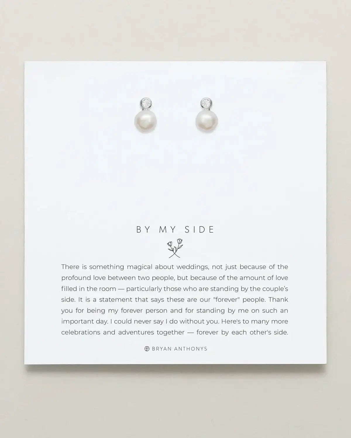 By My Side Pearl Studs