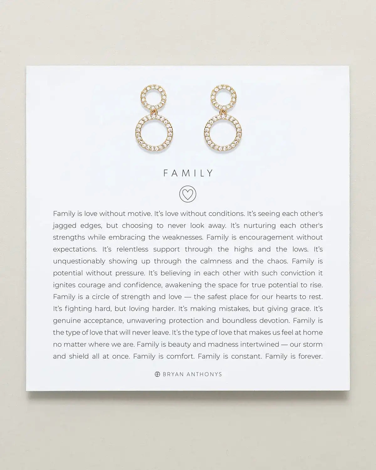 Family Drop Earrings