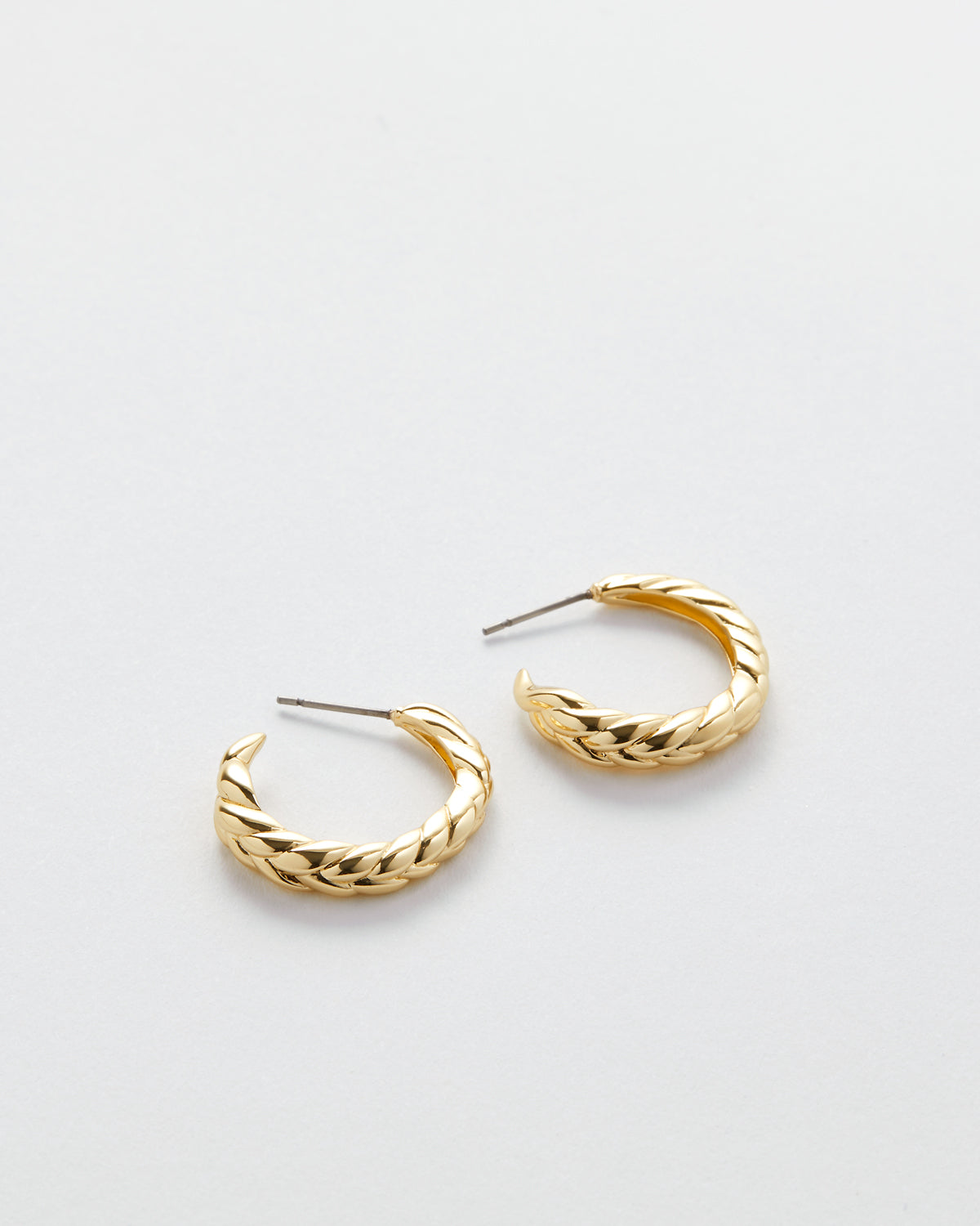 Woven Braided Hoop Earrings