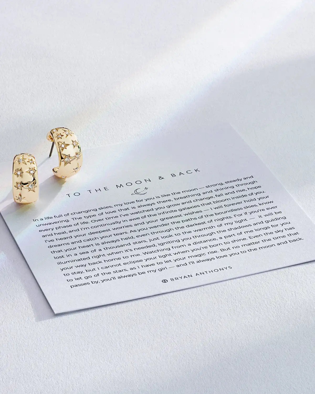 To the Moon and Back Hoop Earrings
