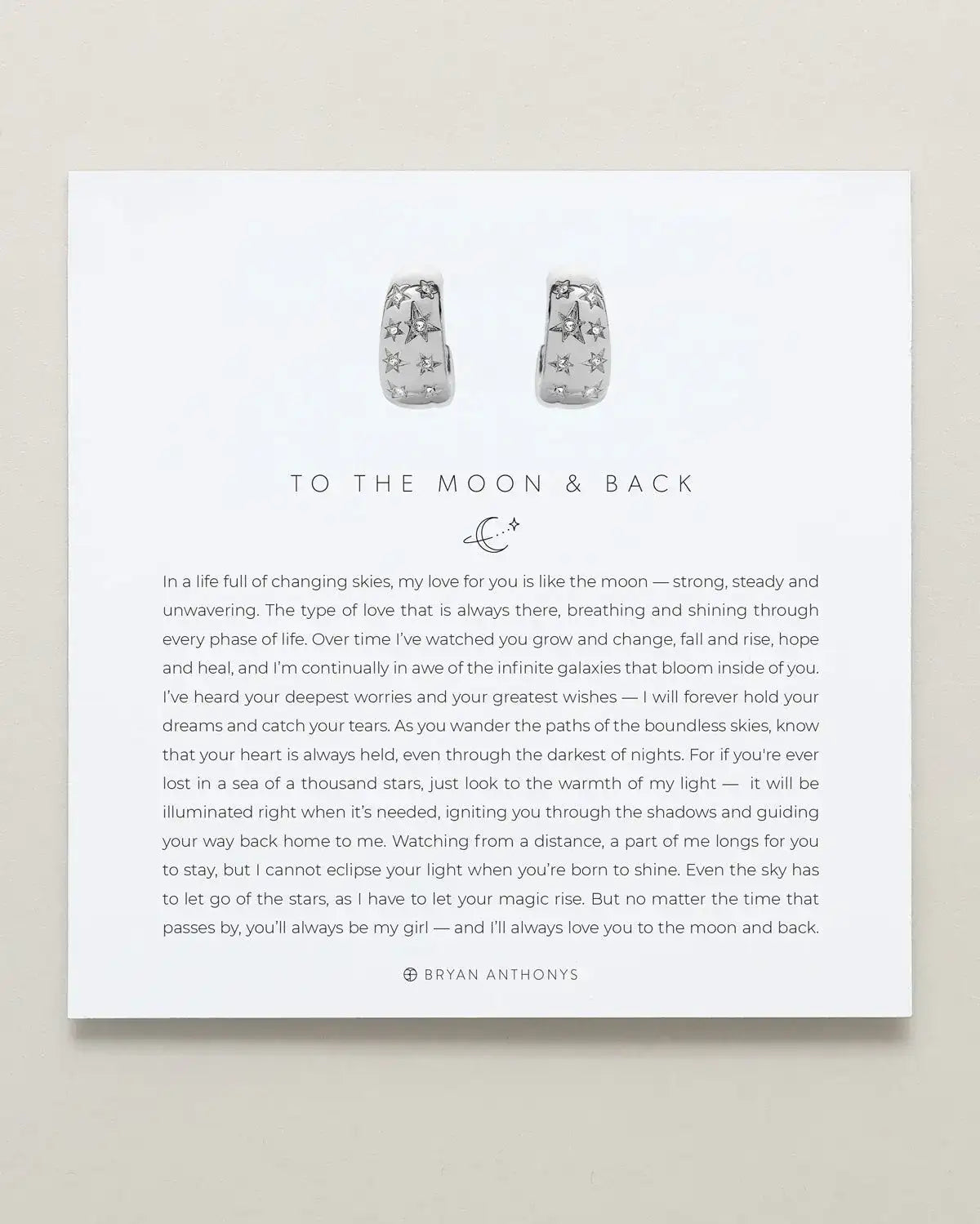 To the Moon and Back Hoop Earrings