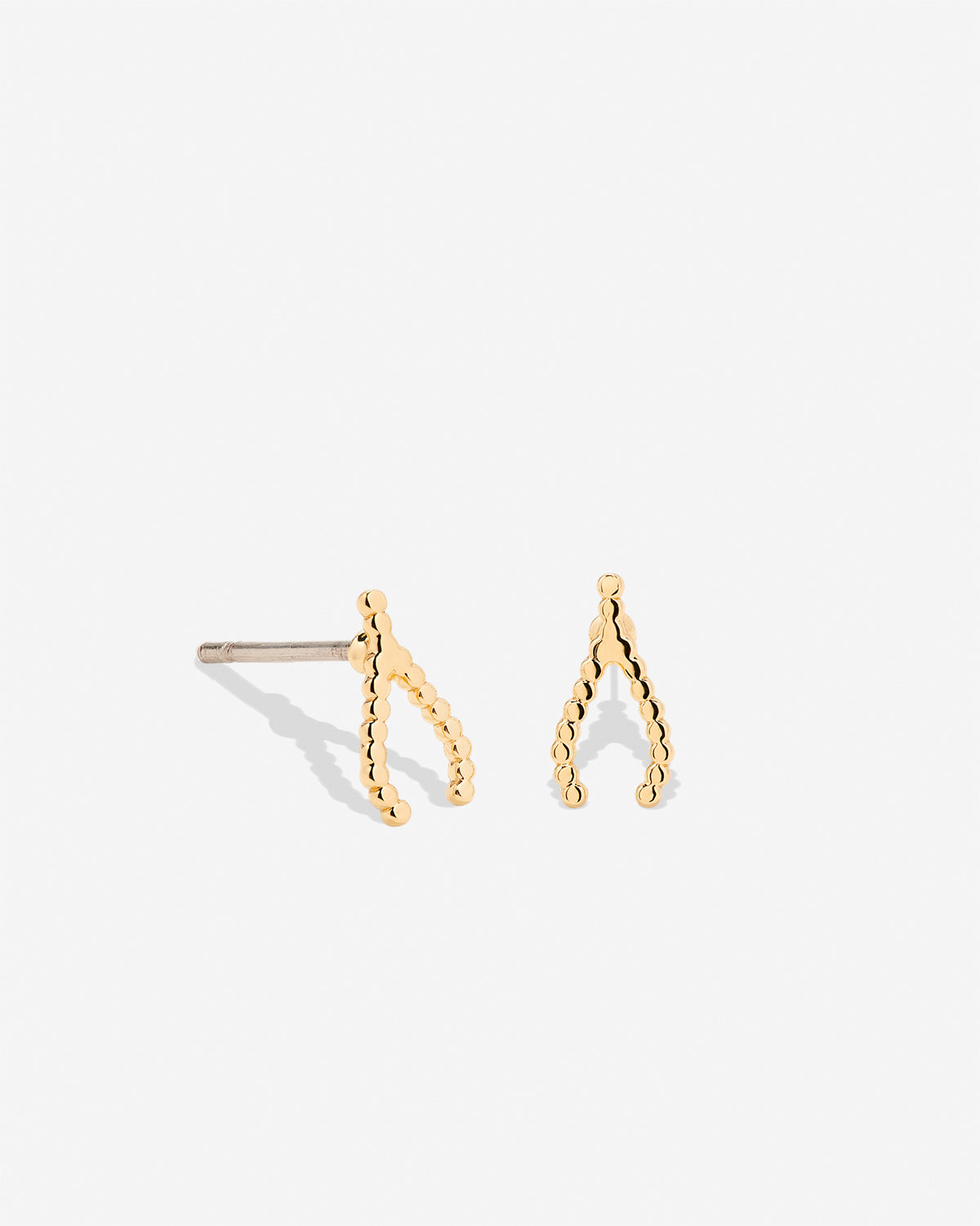 Just For Luck Wishbone Earrings