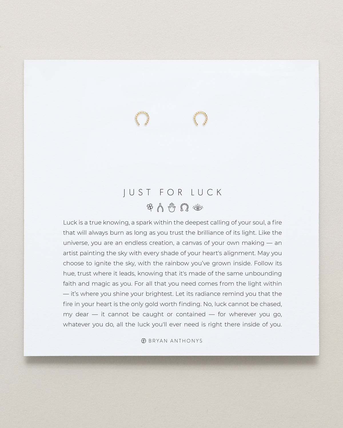 Just For Luck Horseshoe Earrings