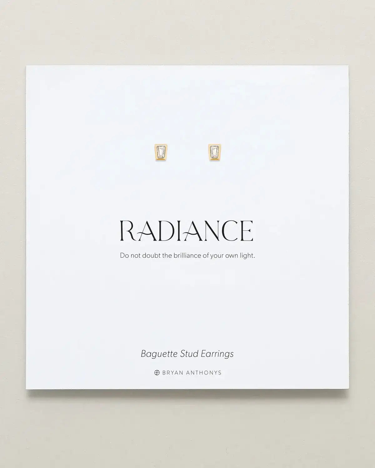 Radiance Baguette Stud Earrings