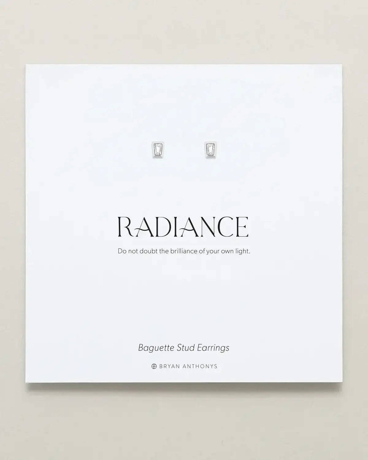 Radiance Baguette Stud Earrings