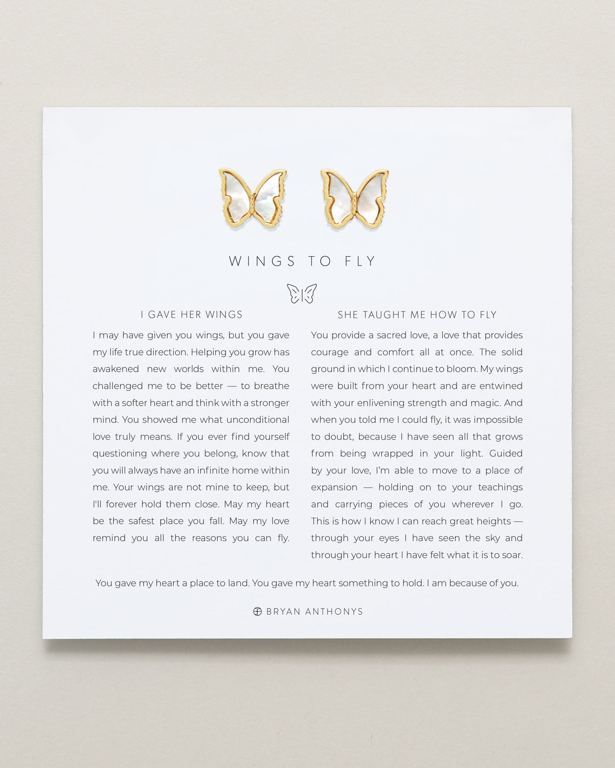 Wings to Fly Stud Earrings