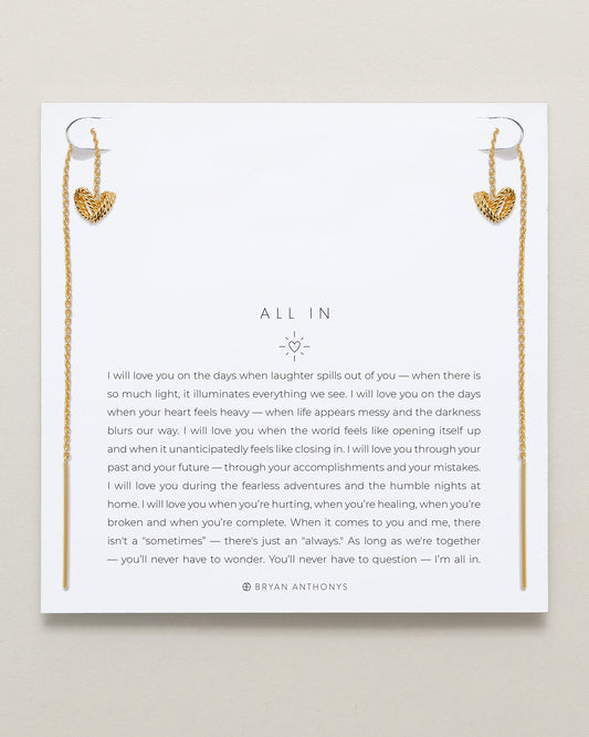 All In Threader Earrings