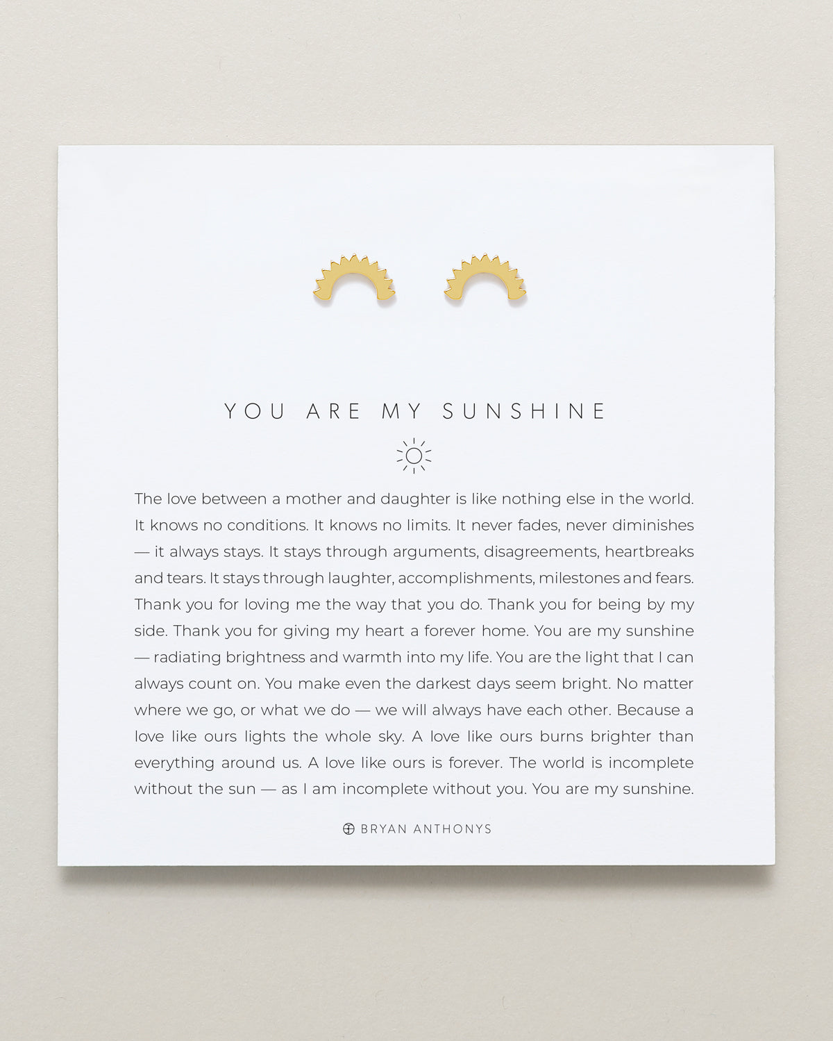 You Are My Sunshine Earrings