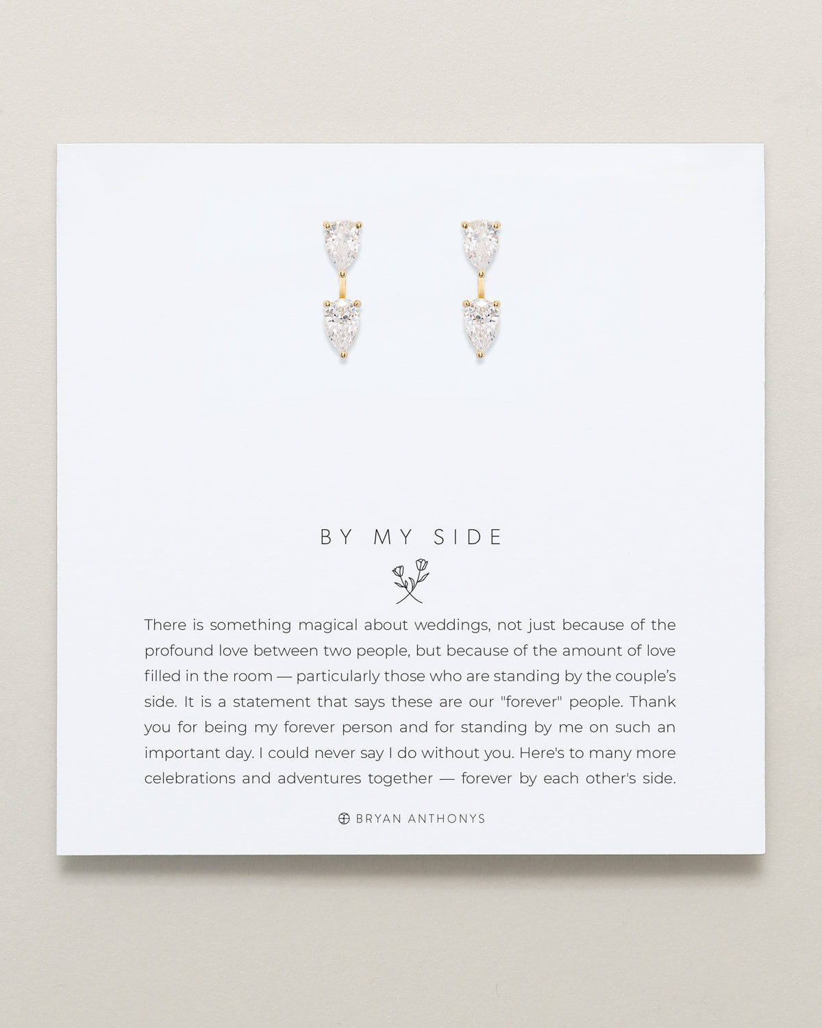 By My Side Pear Cut Ear Jackets