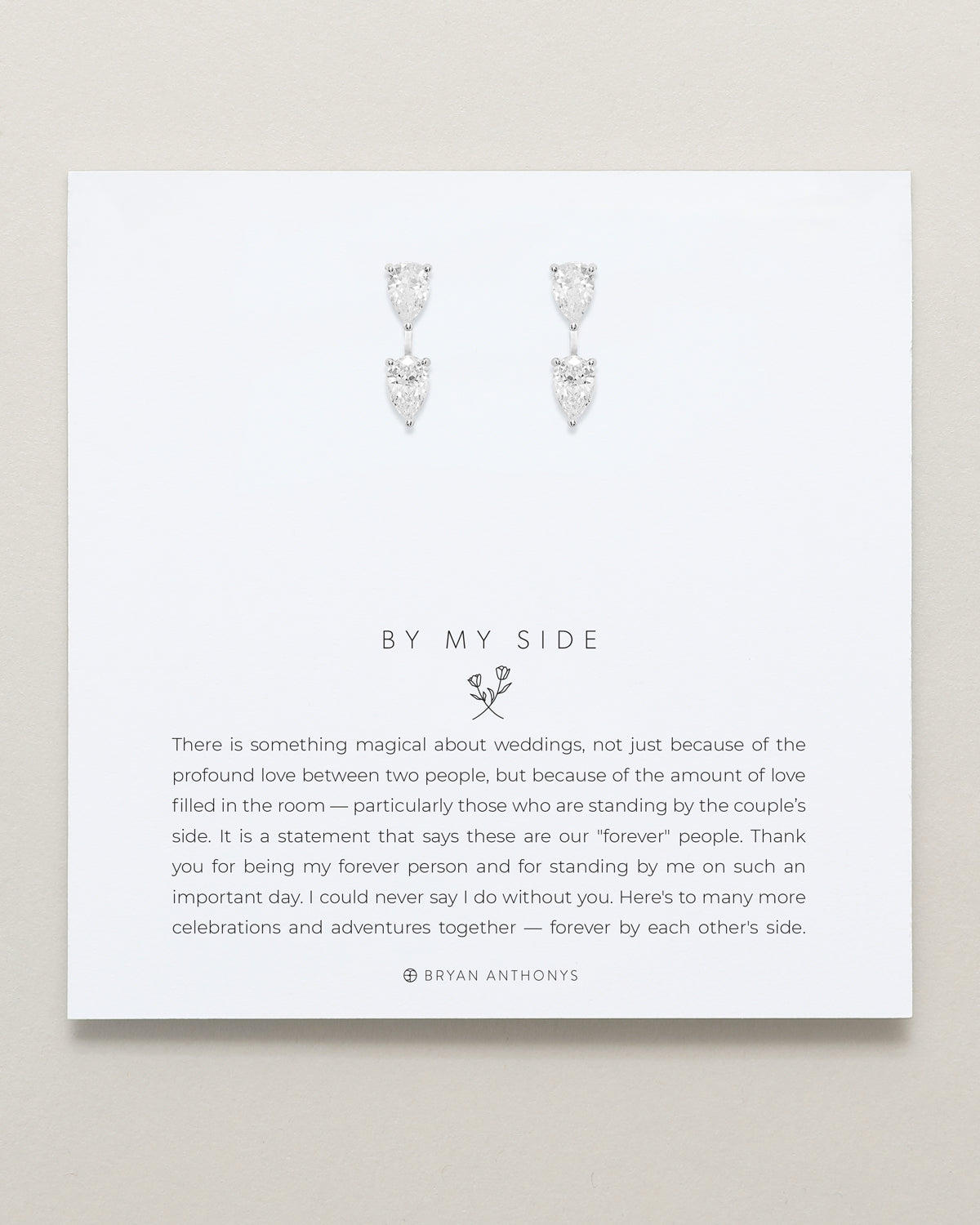 By My Side Pear Cut Ear Jackets