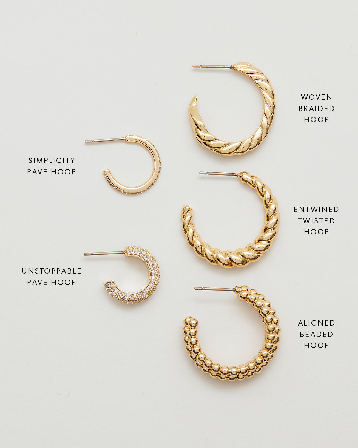 Woven Braided Hoop Earrings