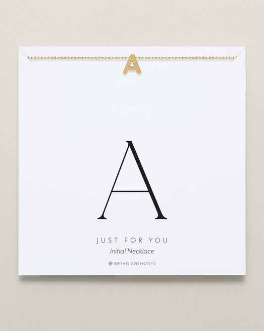 Just For You Initial Necklace — A