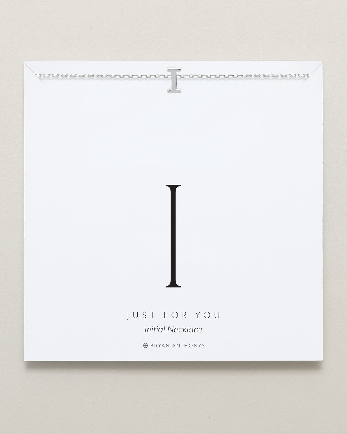 Just For You Initial Necklace — I