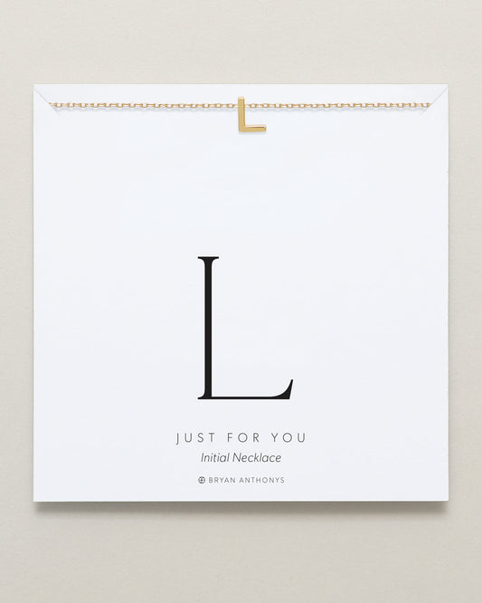 Just For You Initial Necklace — L