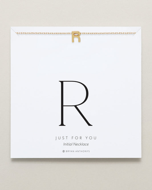 Just For You Initial Necklace — R