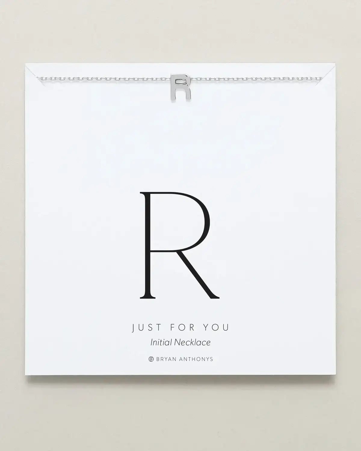 Just For You Initial Necklace — R