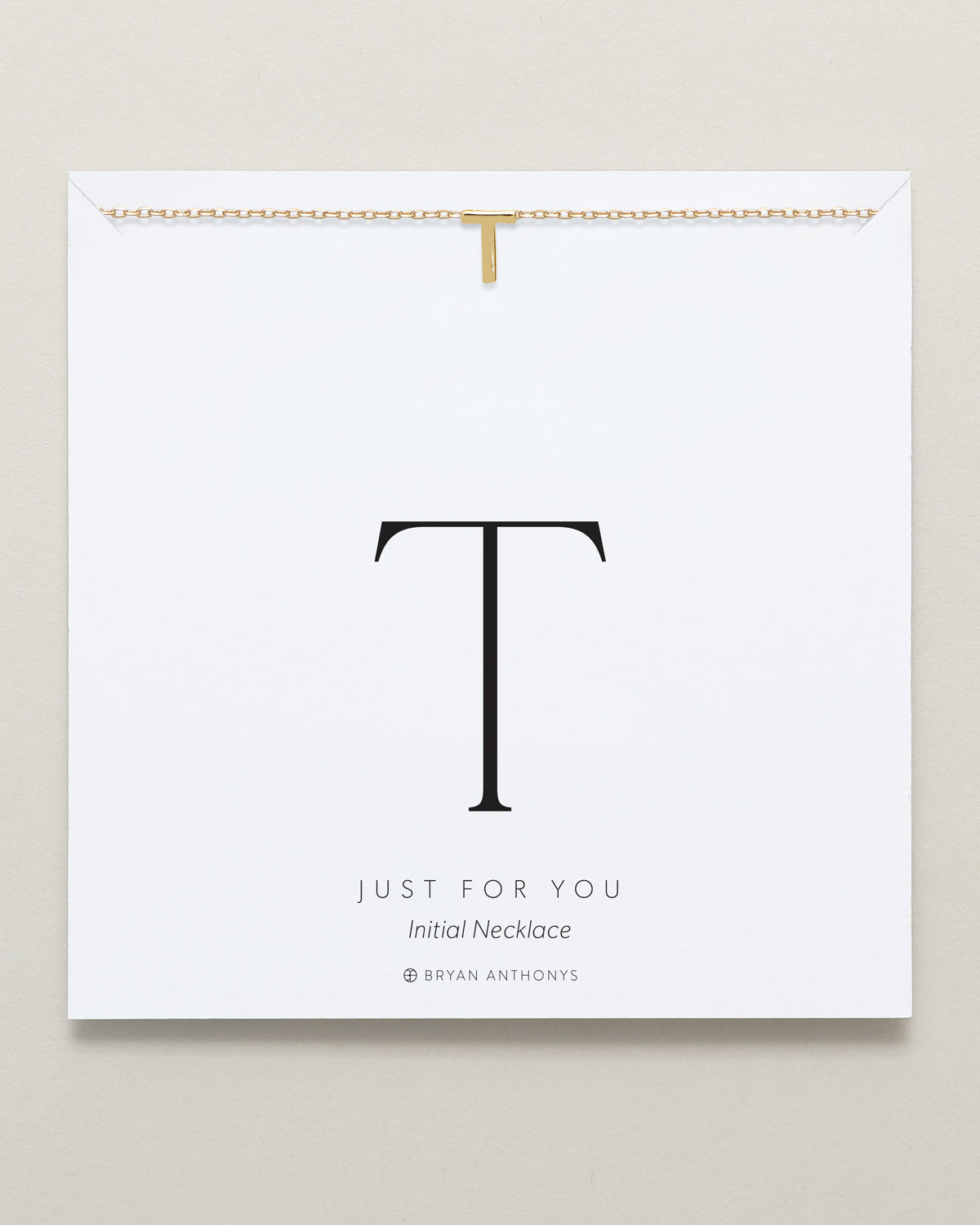 Just For You Initial Necklace — T