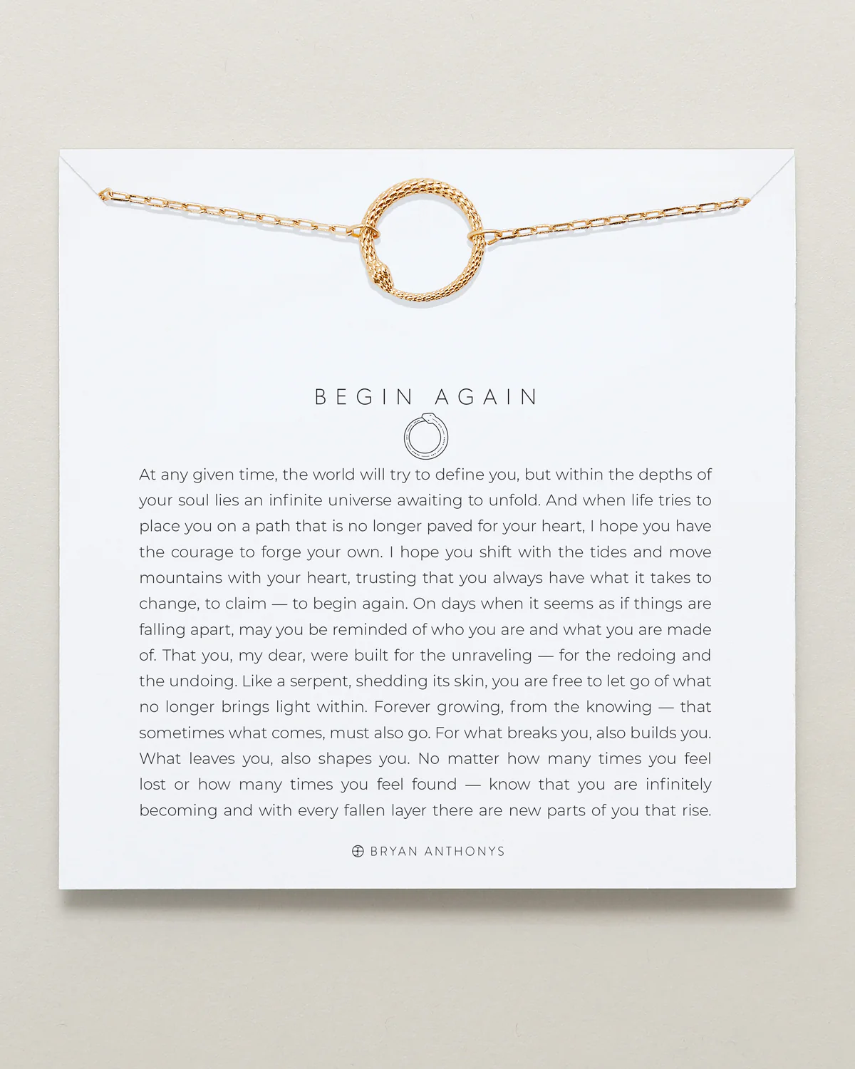 Begin Again Icon Necklace