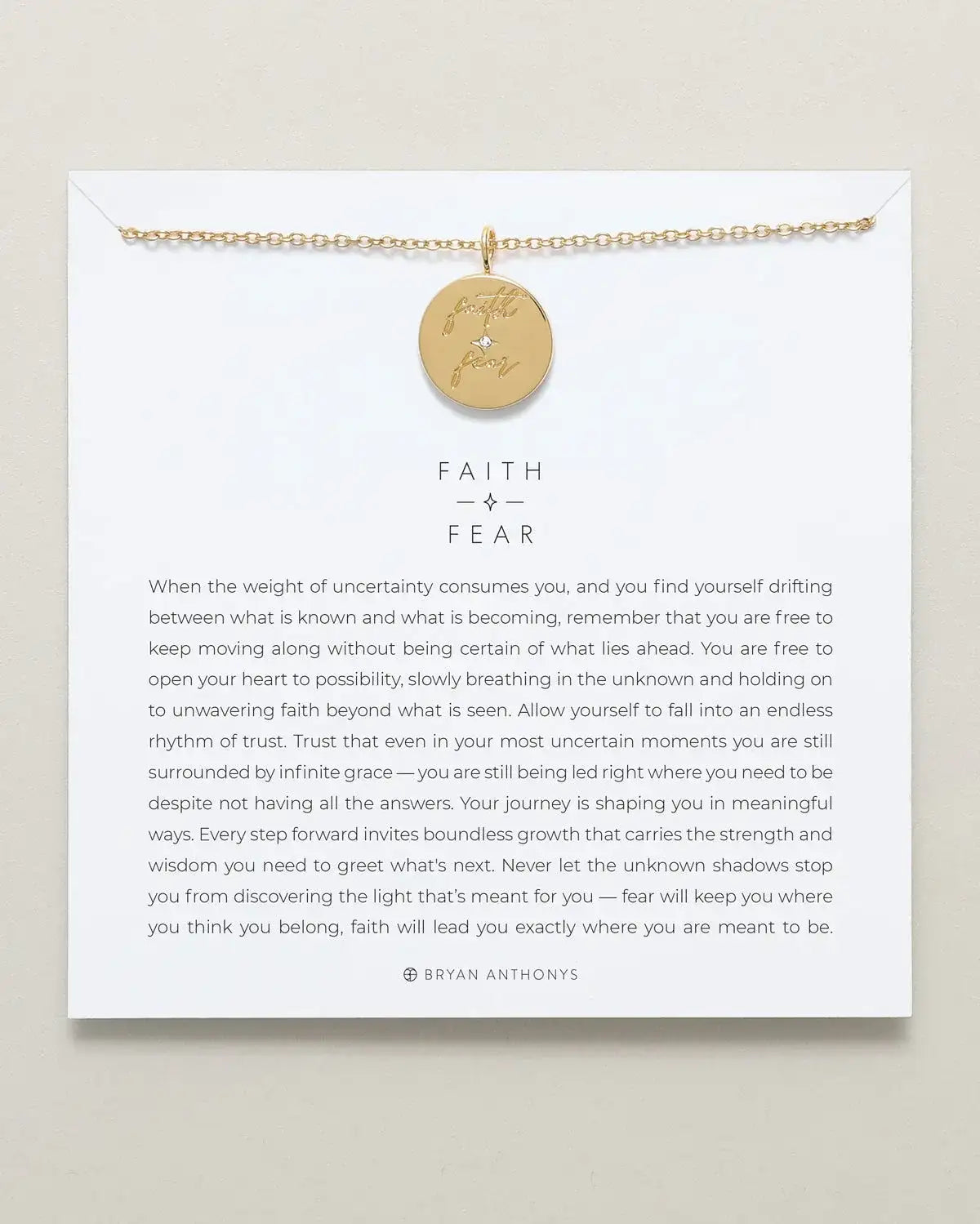 Faith Over Fear Necklace