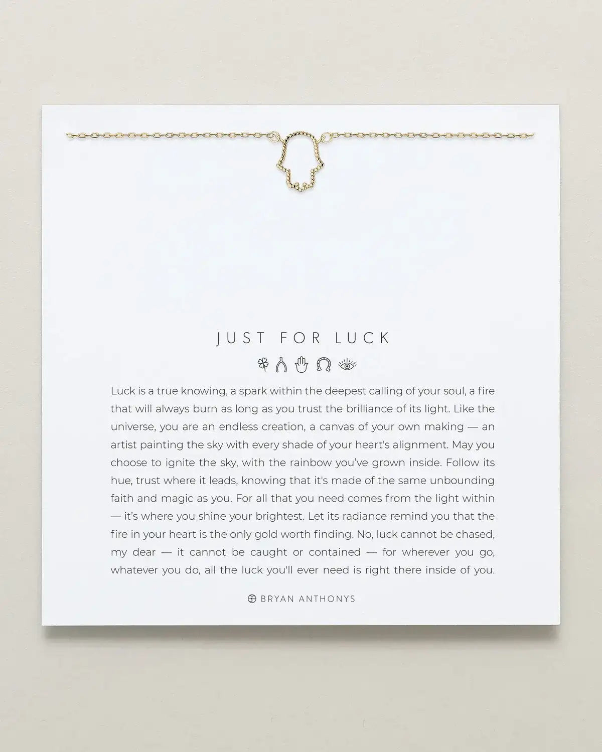 Just For Luck Hamsa Necklace