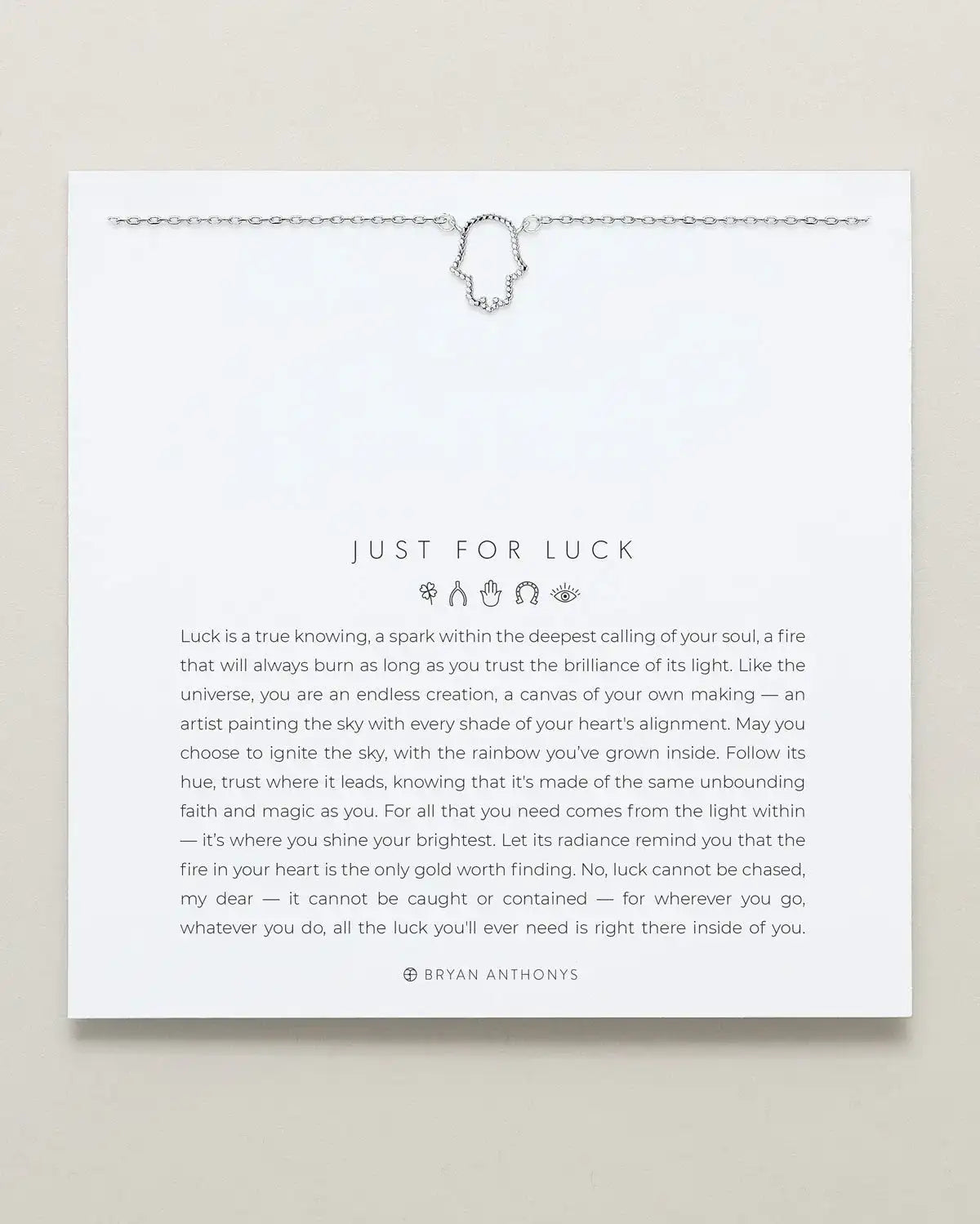 Just For Luck Hamsa Necklace