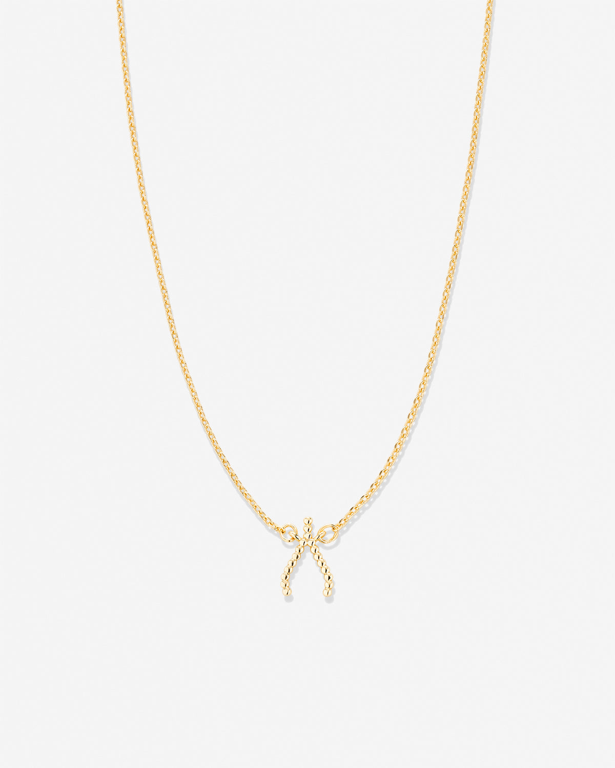 Just For Luck Wishbone Necklace