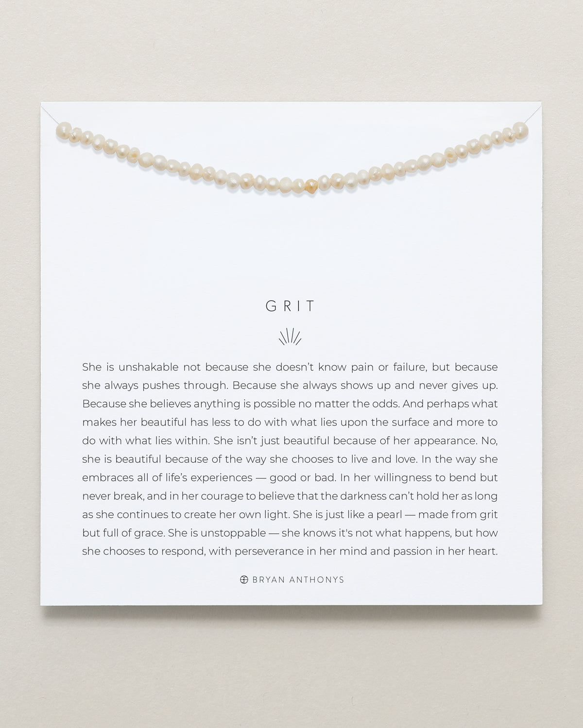 Grit Seed Pearl Necklace