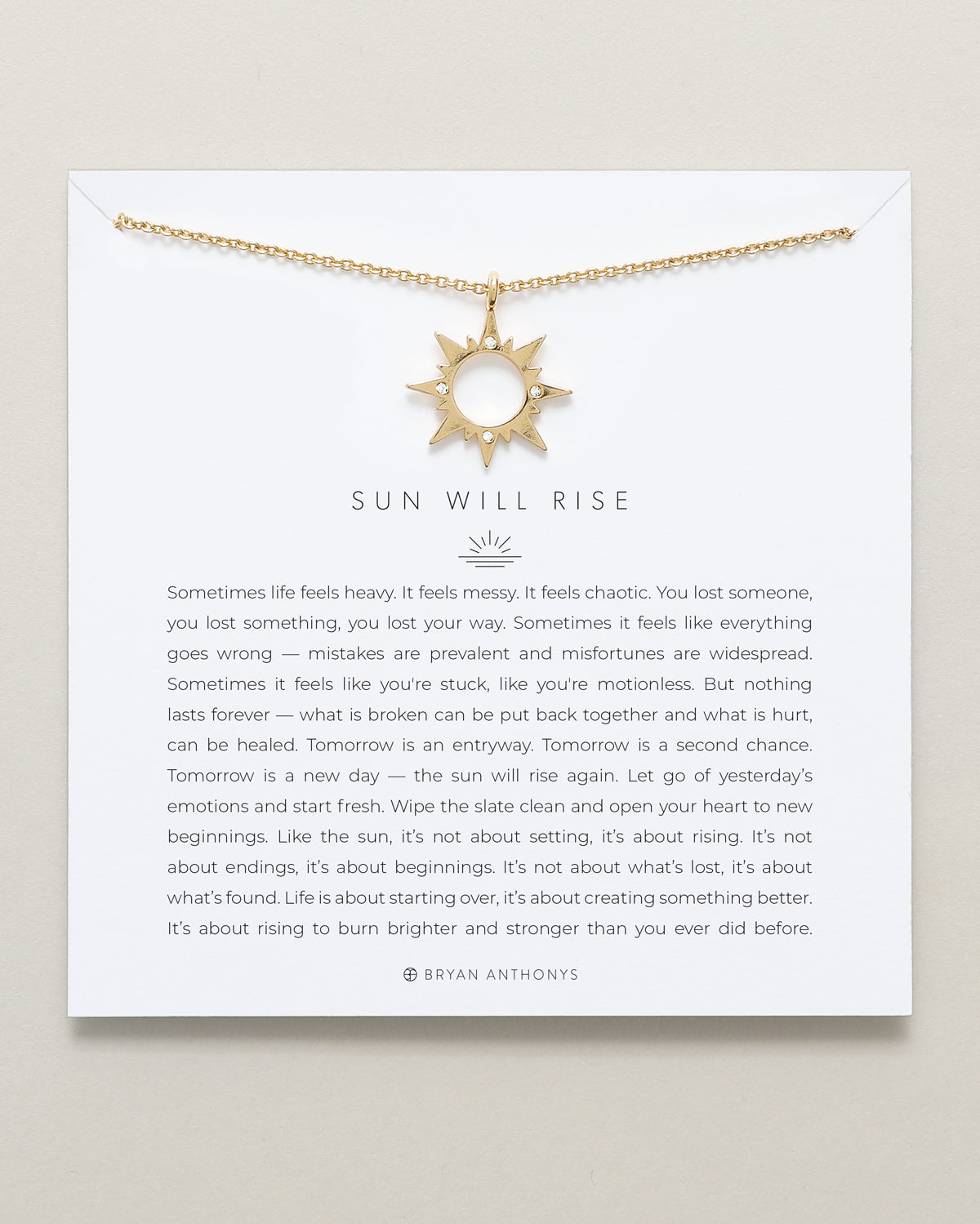 Sun Will Rise Necklace