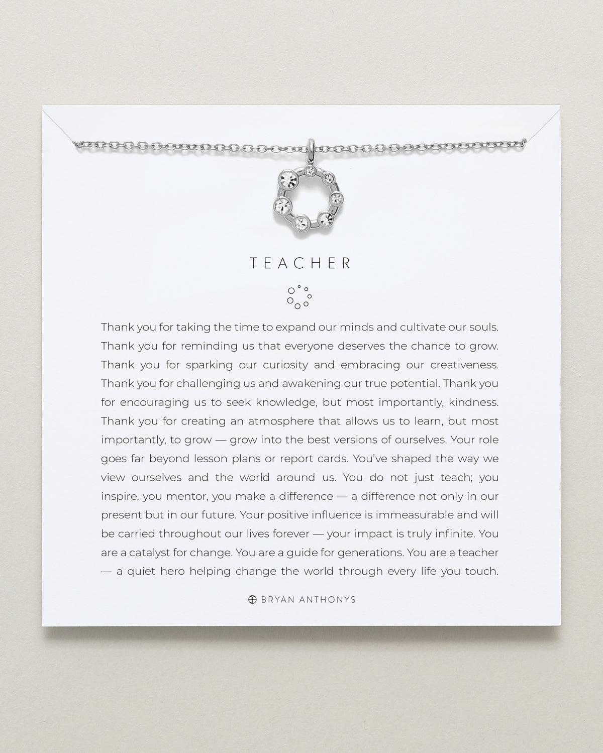 Teacher Necklace