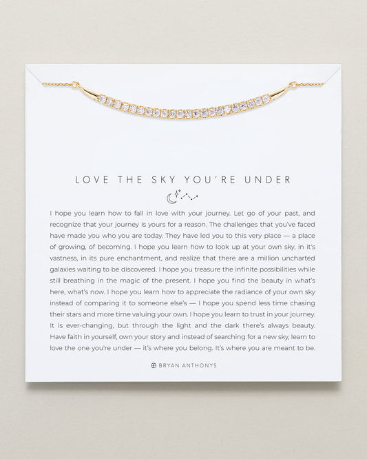 Love The Sky You're Under Pave Necklace