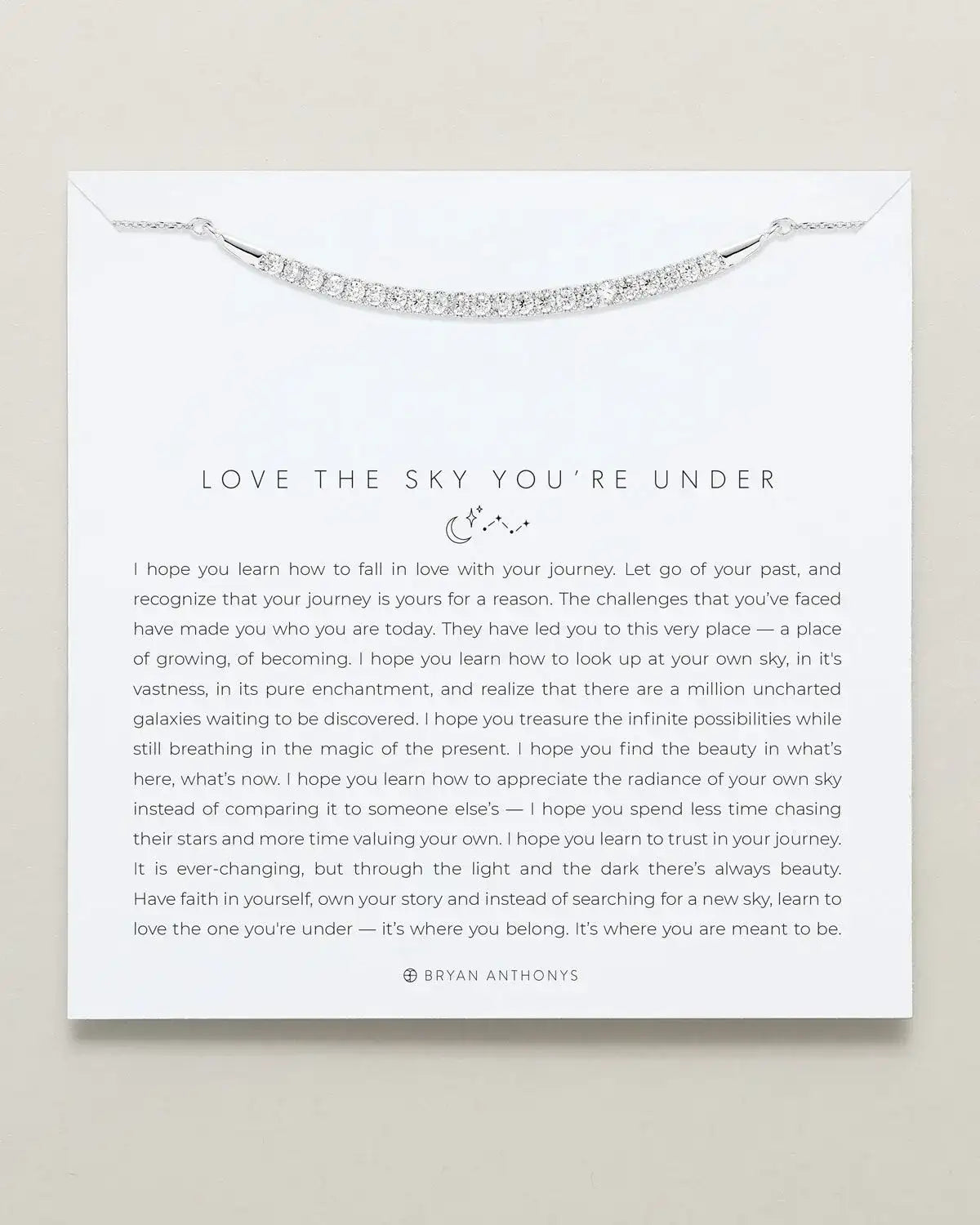 Love The Sky You're Under Pave Necklace