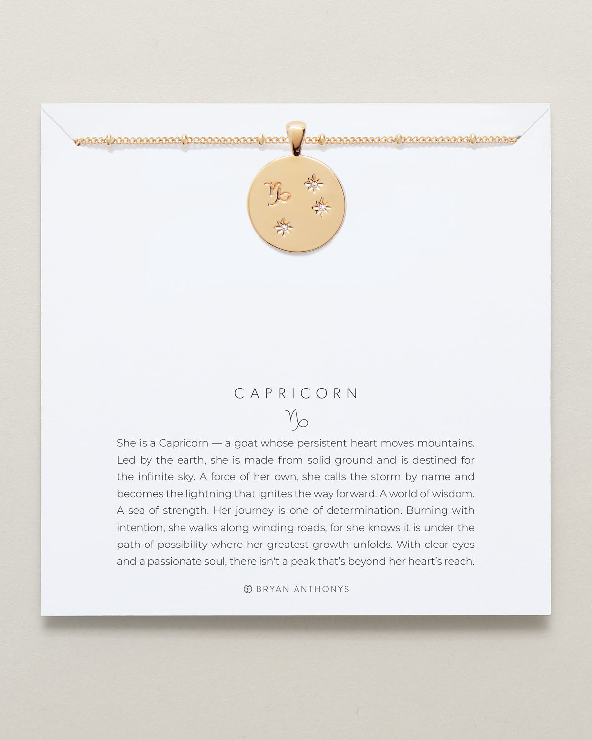 Capricorn — Zodiac Necklace