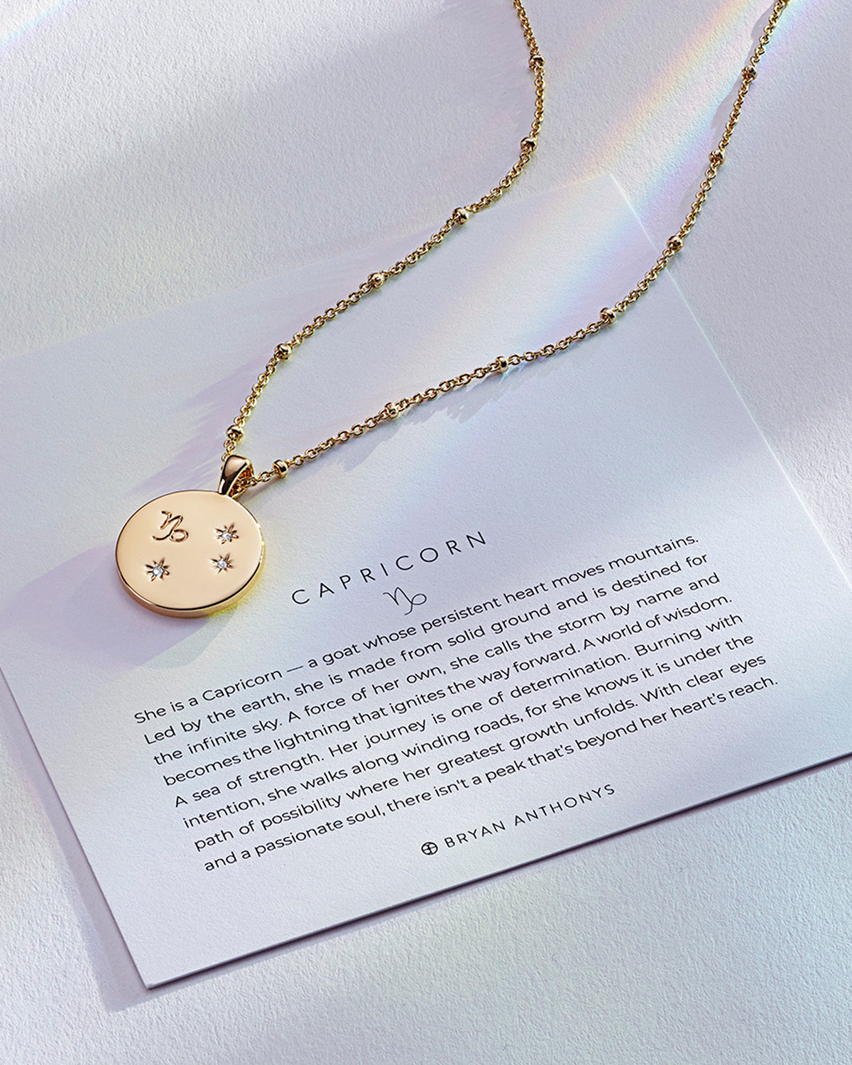 Capricorn — Zodiac Necklace