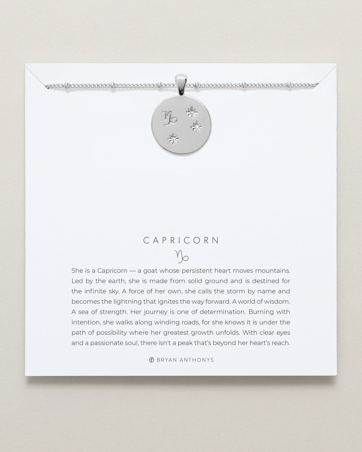 Capricorn — Zodiac Necklace