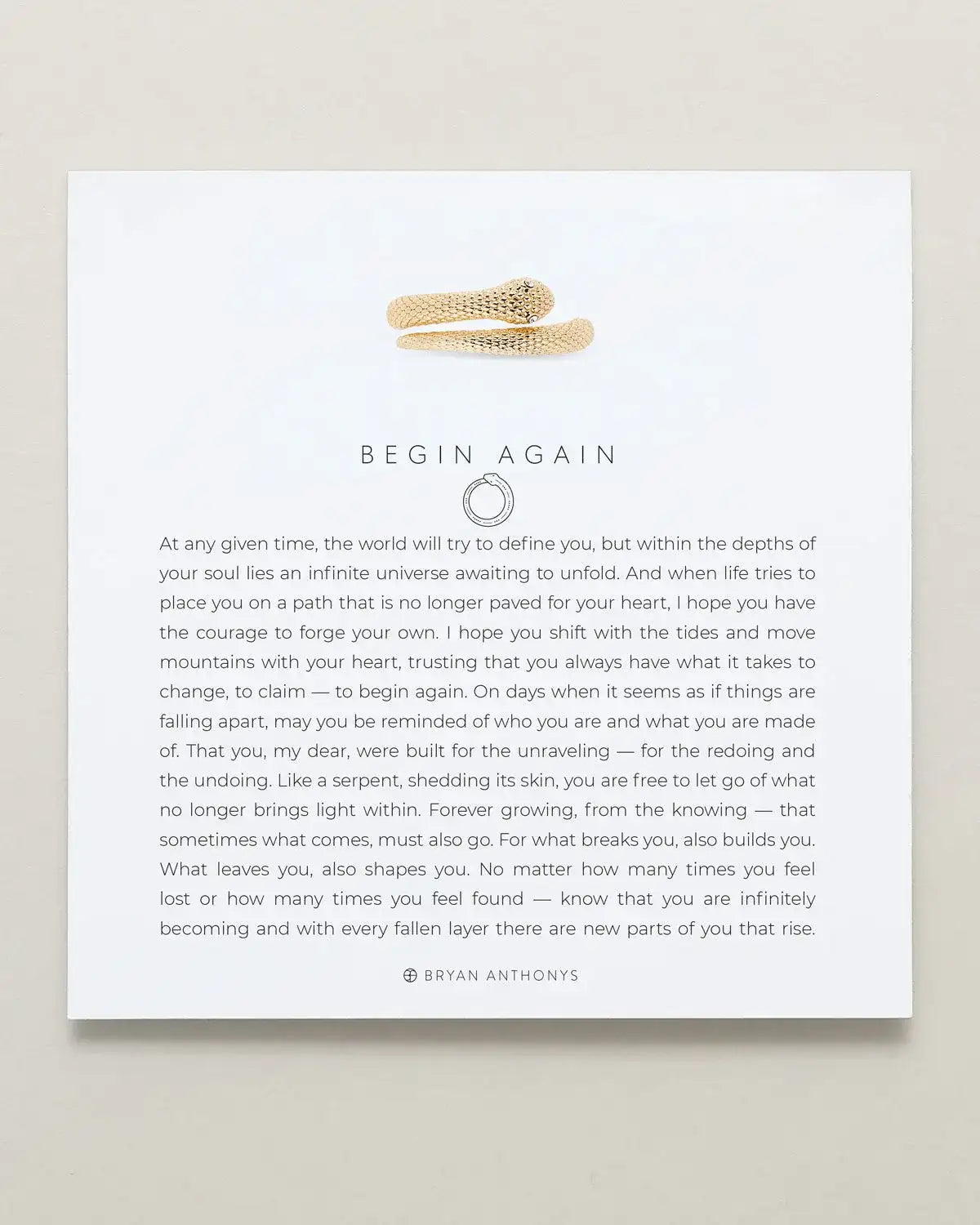 Begin Again Ring