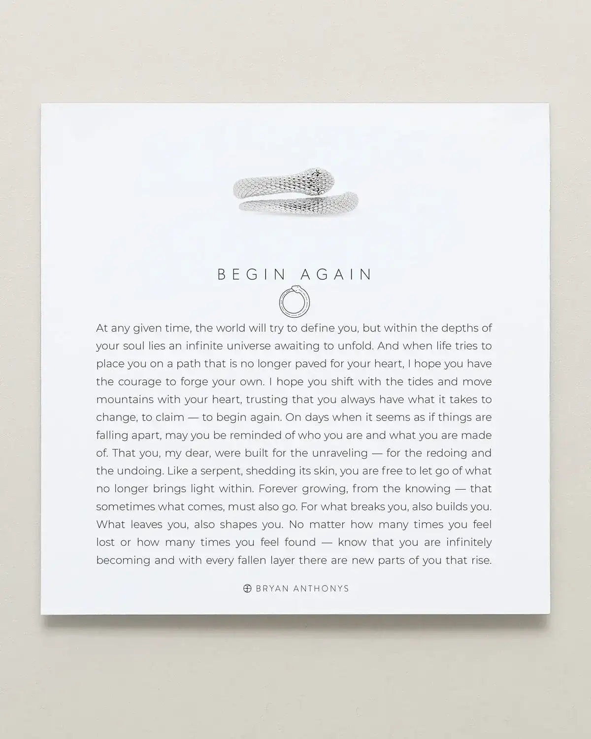 Begin Again Ring