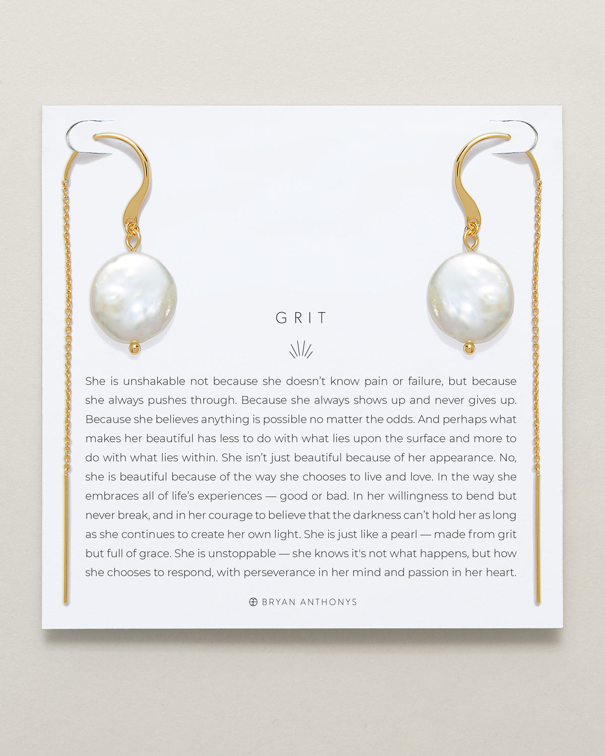Grit Threader Earrings
